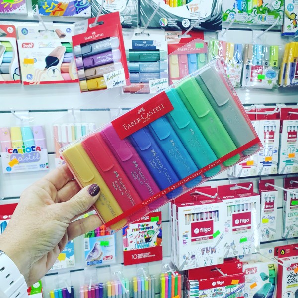 Resaltadores Faber Castell Pastel x8