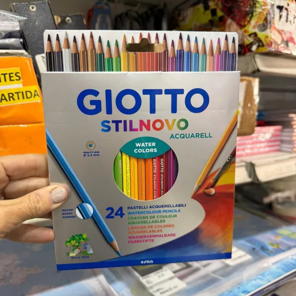 Lápices de colores Giotto x24 Stilnovo Acuarelables