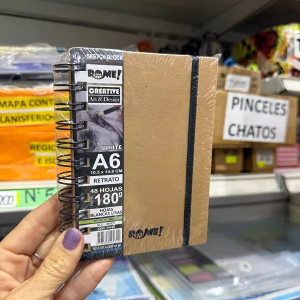 Block dibujo Rome Sketch Block A6