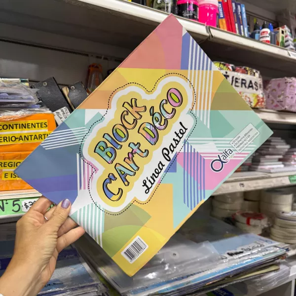 Block de Hojas fantasía línea Pastel