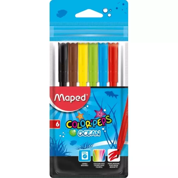 Marcador Escolar Maped Ocean X6