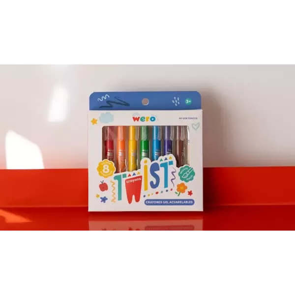 Crayones Gel Acuarelable Twist x6 Wero