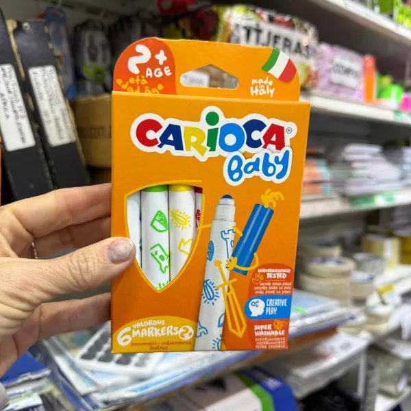 Marcadores Carioca Baby *6 Lavables