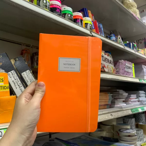 Notebook Decorline 14x24  Hojas Rayadas Fluo