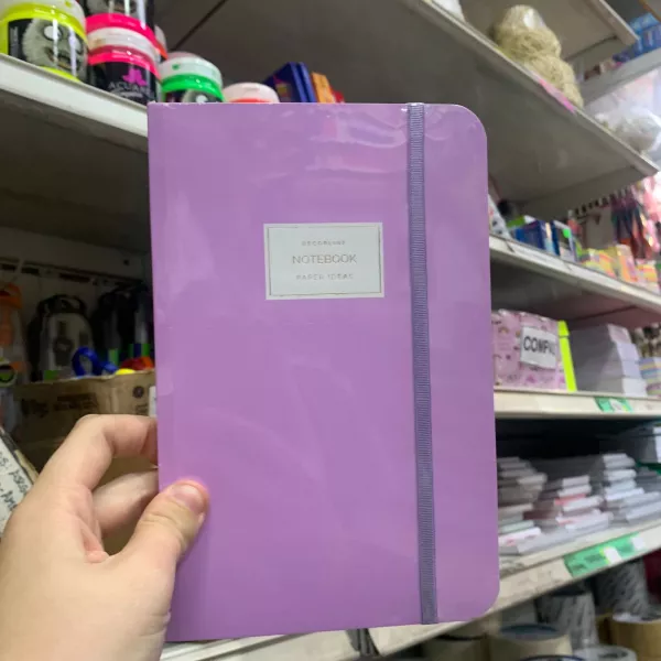 Notebook Decorline 14x24  Hojas Rayadas Pastel