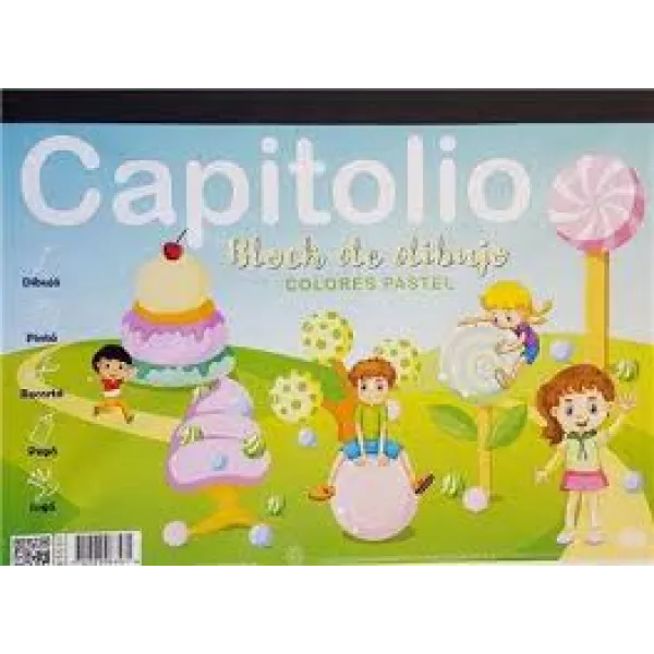 Block de Hojas Capitolio tipo N°5 color pastel x20hjs