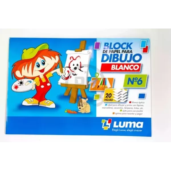 Block de Hojas Luma N°6 Blanco