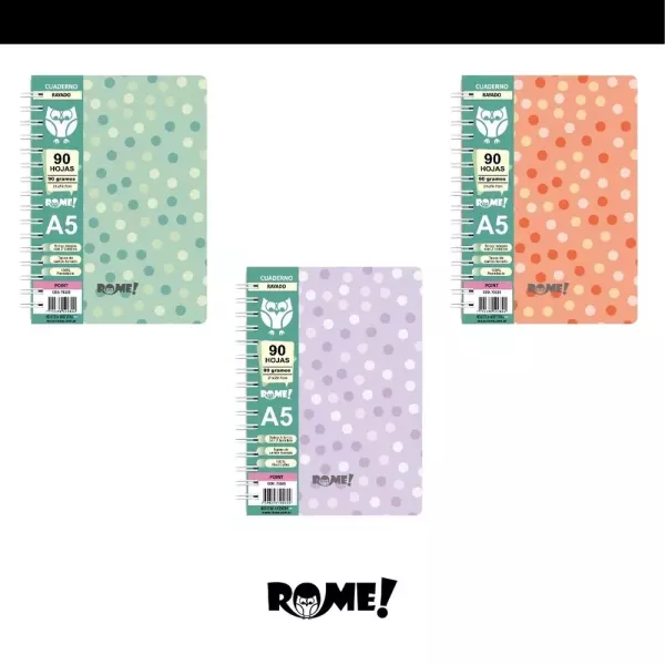 Cuaderno A5 Rome Point