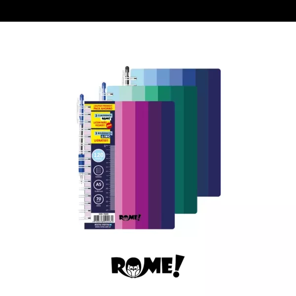 Cuaderno A5 ROME x120hjs