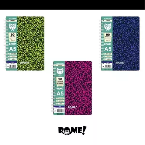 Cuaderno A5 ROME Pixel x90hjs