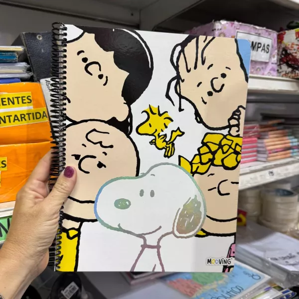 Cuaderno Universitario A4 Tapa Flexible Cuadriculado Mooving Snoopy 2025