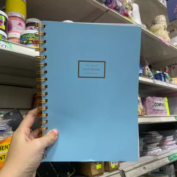 Cuaderno Decorline con espiral 18x25