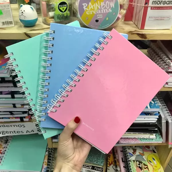 Cuaderno A5 Rayado Be Positive Pastel