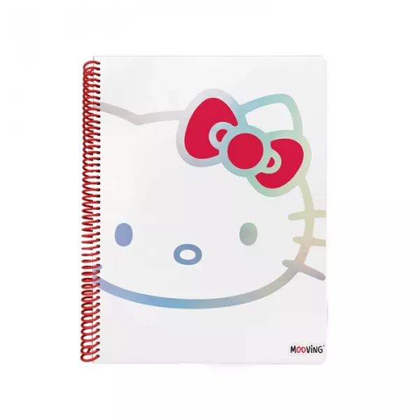 Cuaderno Universitario A4 Tapa Flexible Cuadriculado Mooving Hello Kitty 2025