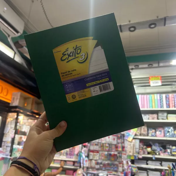 Cuaderno N°3/ABC Éxito Tapa Dura x48 hojas Verde Oscuro