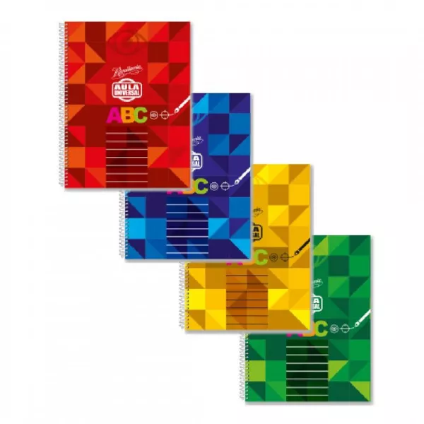 Cuaderno Rivadavia Aula universal ABC con Espiral  rayado