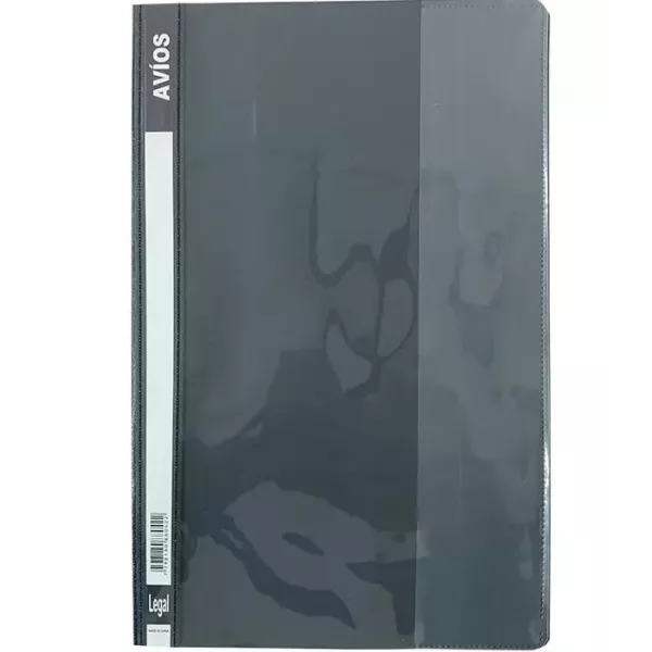 Carpeta Oficio Tapa Cristal Lama Negra