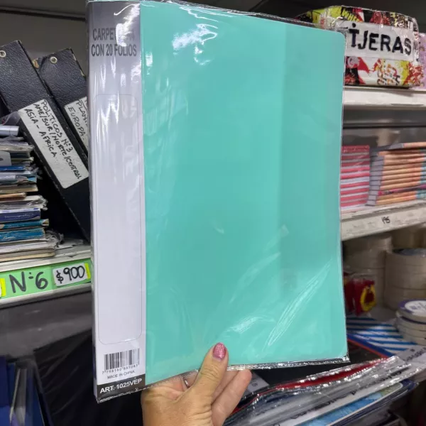 Carpeta con Folios A4 Avios 20 folios