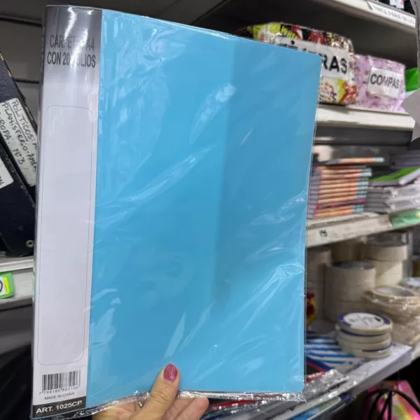 Carpeta con Folios A4 Avios 20 folios