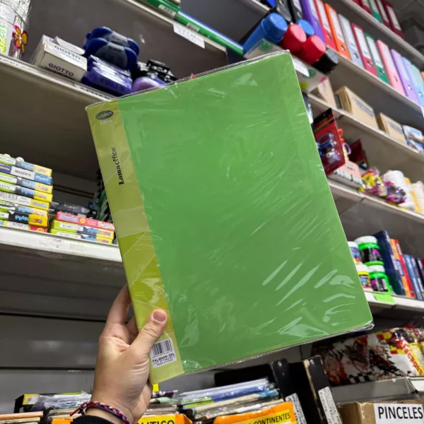 Carpeta con Folios A4 Lama 20 folios PASTEL