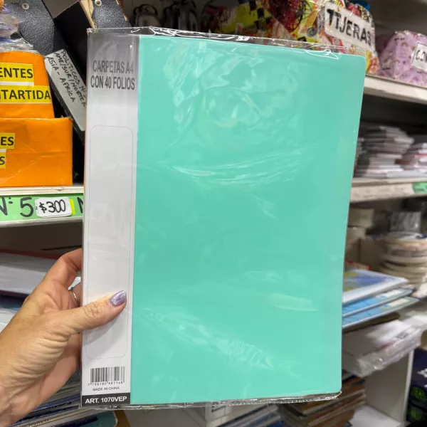 Carpeta con Folios A4 Avios 40 folios