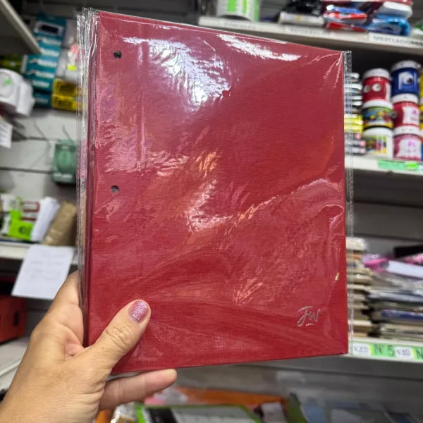 Carpeta 2 tapas Nro 3 FW ROJO 2025