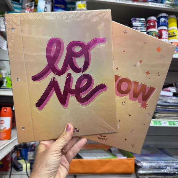 Carpeta 2 tapas Nro 3 FW HOLOGRAPHIC WOW