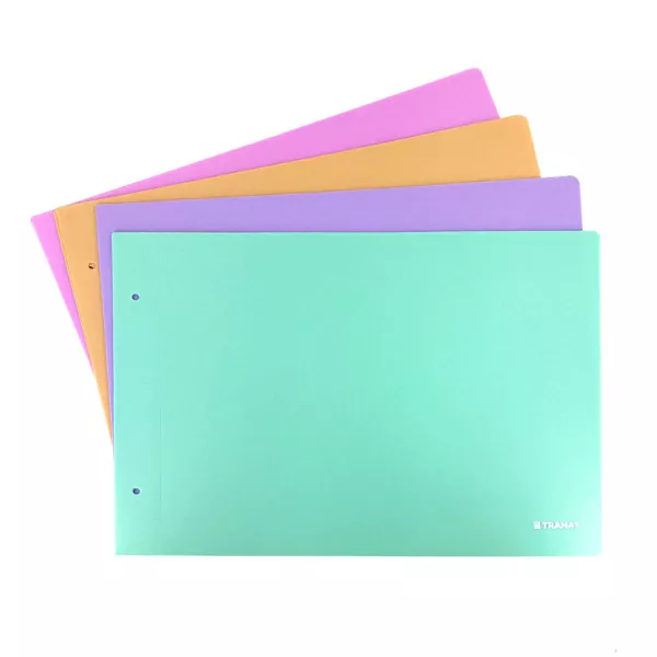 Carpeta 2 tapas Nro 5 Trama Celeste Pastel