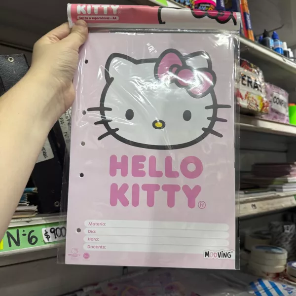 Separadores Mooving A4 Hello Kitty 2025