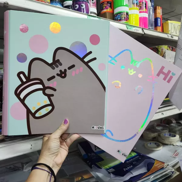 Carpeta con aro A4 Mooving PUSHEEN