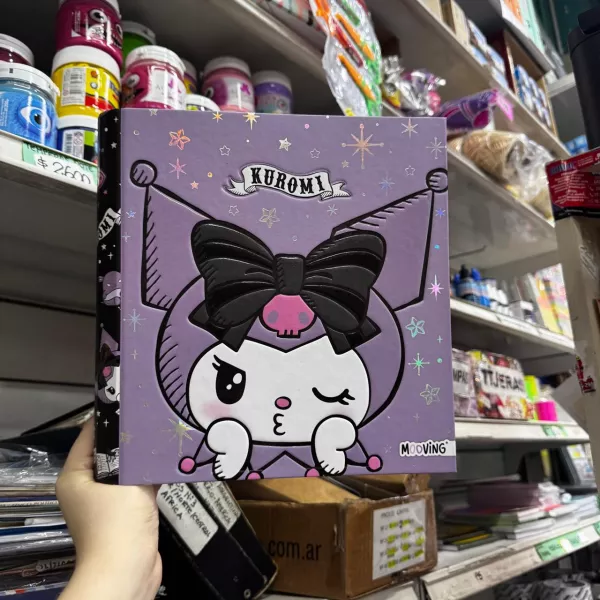 Carpeta Mooving Nro 3 aro de 40 Kuromi 2025