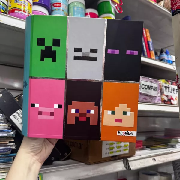 Carpeta Mooving Nro 3 aro de 40 Minecraft 2025