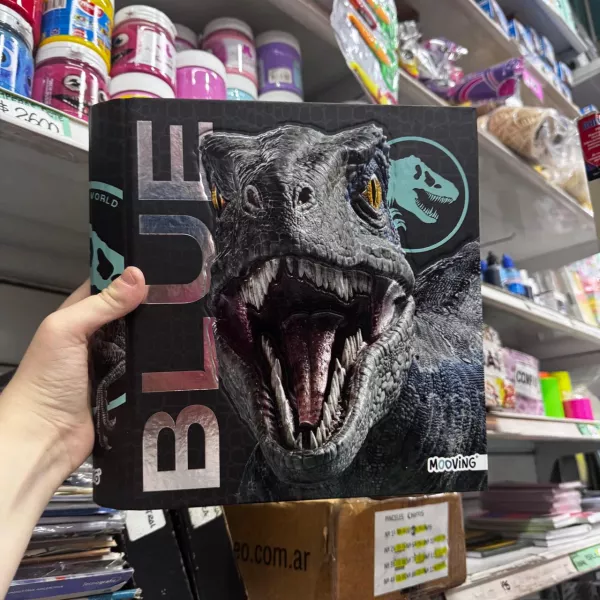 Carpeta Mooving Nro 3 aro de 40 Jurassic World 2025