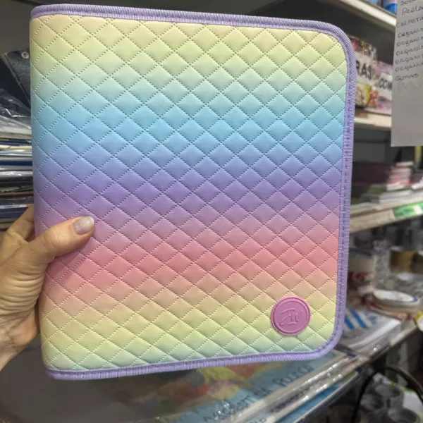 Carpeta con cierre Nro 3 FW PASTEL