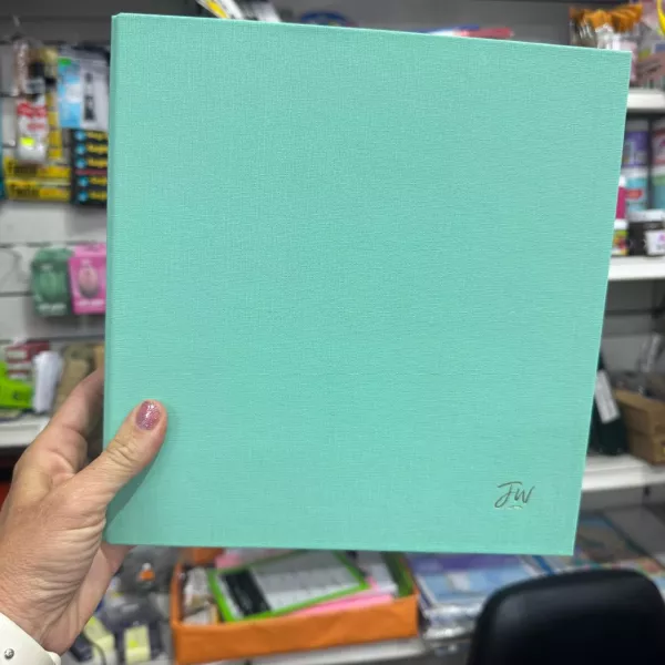 Carpeta con aro Nro 3 FW VERDE PASTEL 2025