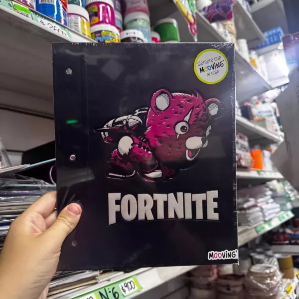 Carpeta Escolar dos tapas N°3 Mooving Fortnite