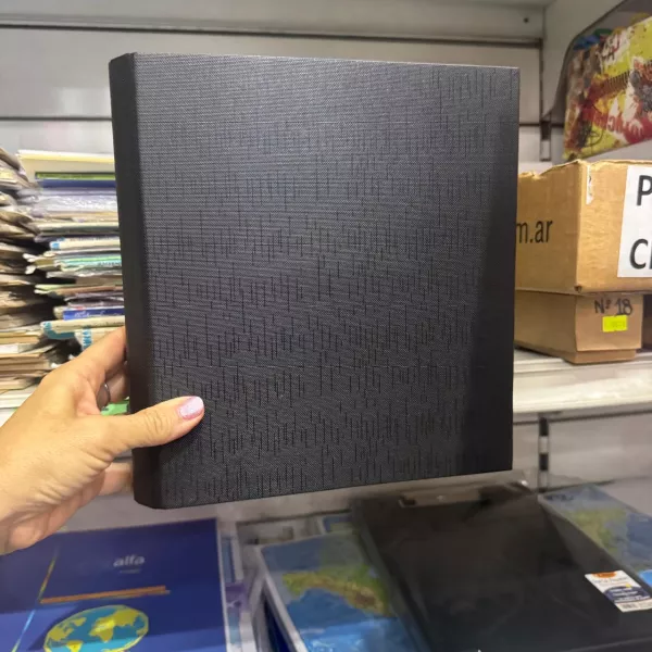 Carpeta Escolar Nro 3 REXON Forrada negro