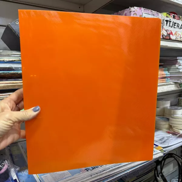 Carpeta con aro A4 Avios Transparente Naranja 2025