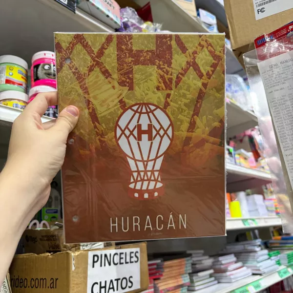 Carpeta dos Tapas Nro 3 Huracan - modelo 2