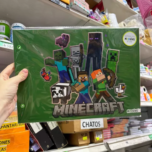 Carpeta dos tapas Nro 5 Mooving Minecraft 2026