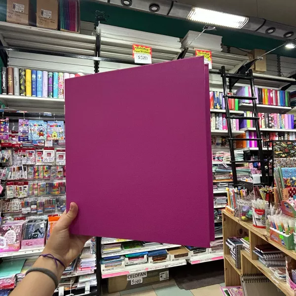 CARPETA THE PEL A4 2 X 40 MM. FORRADA FUCSIA