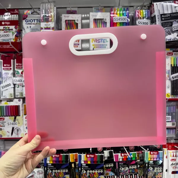 Maletin A4 Transparente Colours