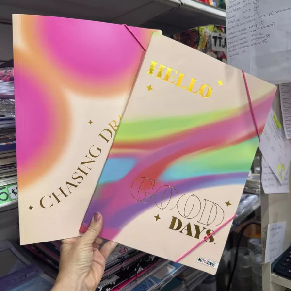 Carpeta 3 solapas Oficio Mooving Pastel 2025