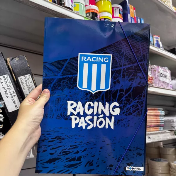 Carpeta 3 solapas Oficio Mooving Racing 2025