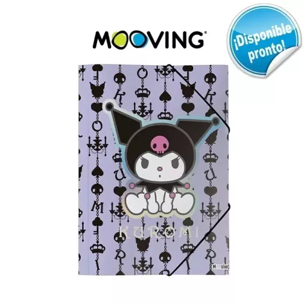 Carpeta 3 solapas Oficio Mooving Kuromi 2025