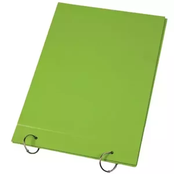 Carpeta N°6 Forrada Lama Verde Manzana 