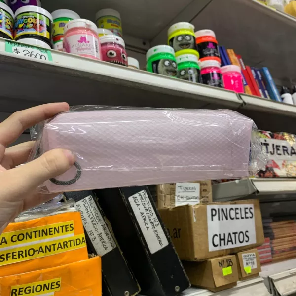 Canopla Eva Tubo Trama Rosa Pastel