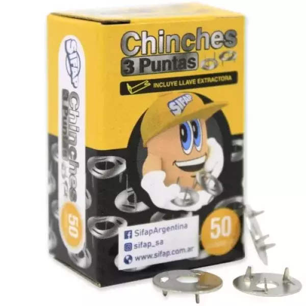 Chinches tres Puntas Sifap x 50