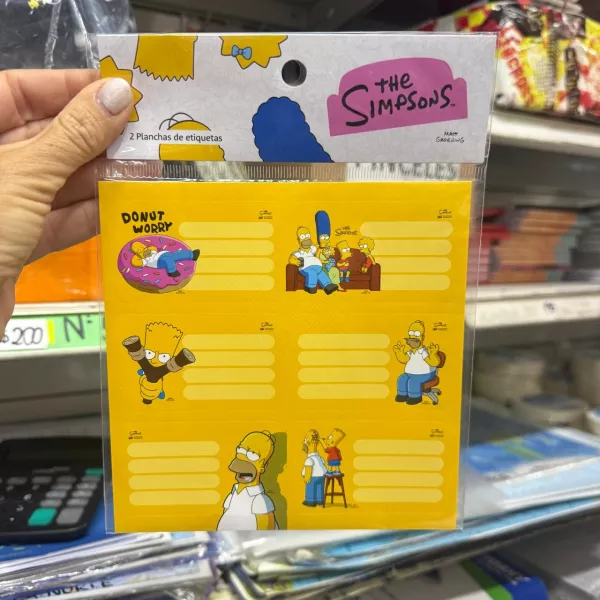 Etiquetas Simpsons