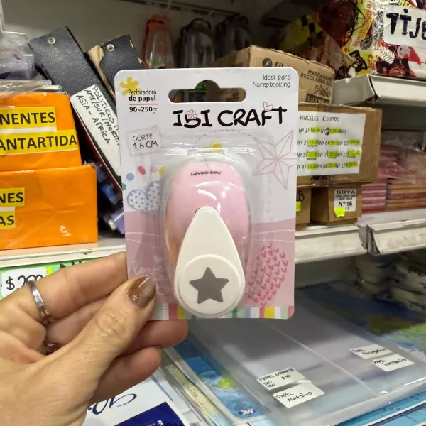 Perforadora Ibi Craft para papel y cartulina ESTRELLA